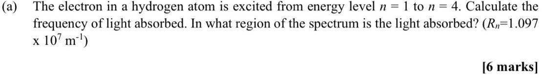 I need the answer as soon as possible (a) The electron in