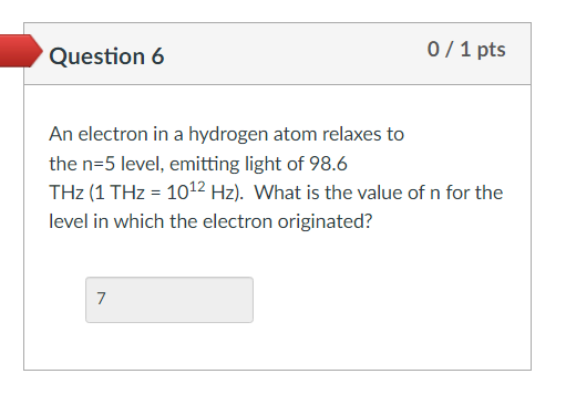 to the n=3 level, emitting light of 234 THz (1 THz =