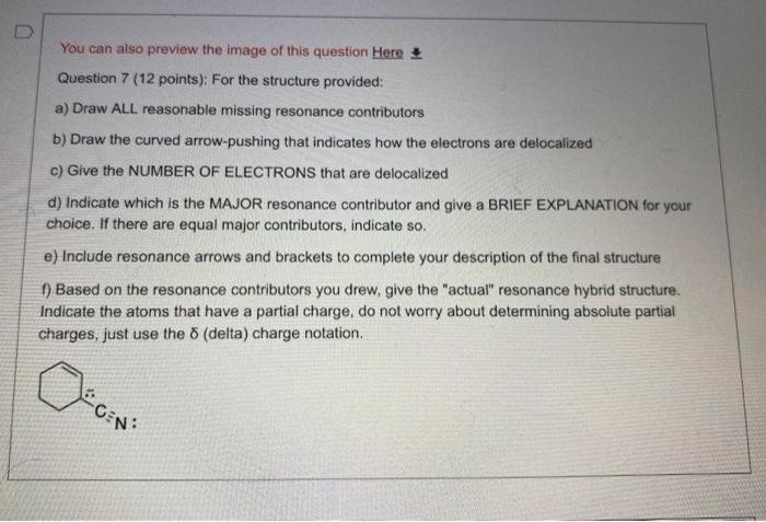 Please help solve question 7!! U You can also preview the image