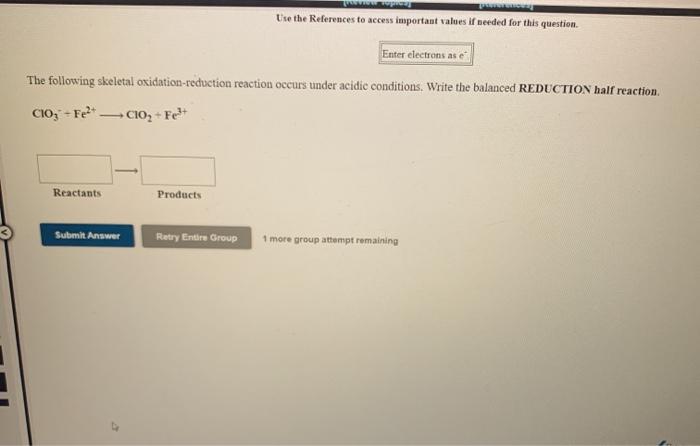  Use the References to access important values if needed for this