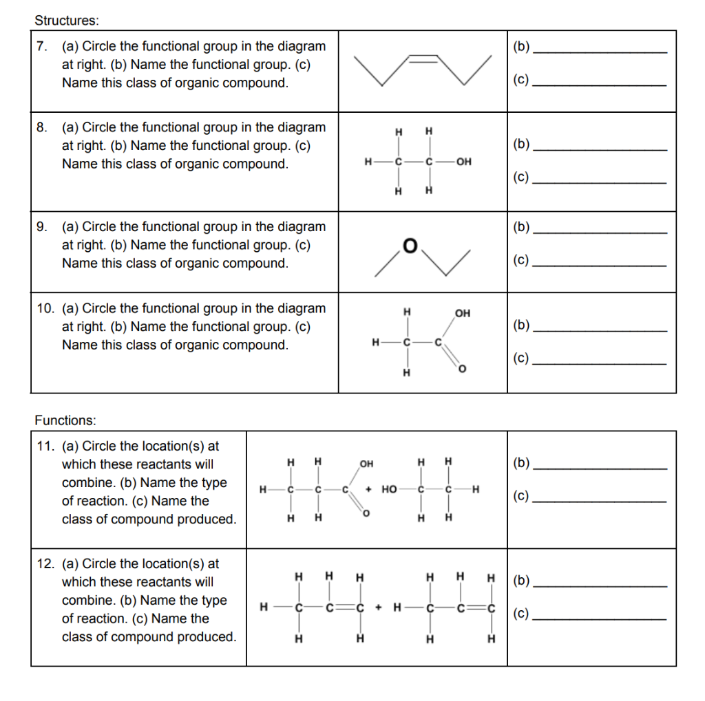 need the answer for the following Structures: 7. (b) (a) Circle the