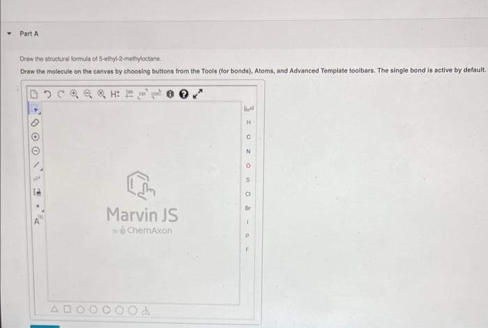 (for bonds), Atoms, and Advanced Template toolbars. The single bond is actlve