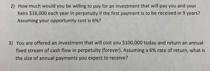  2) How much would you be willing to pay for an