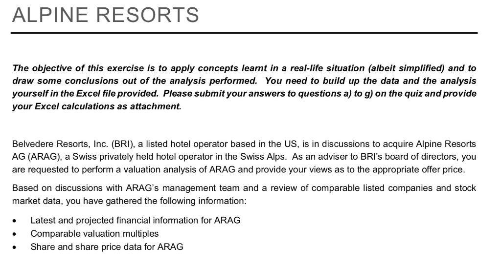 SECTION 1 - DCF ANALYSIS: Question 1A - Using a range of