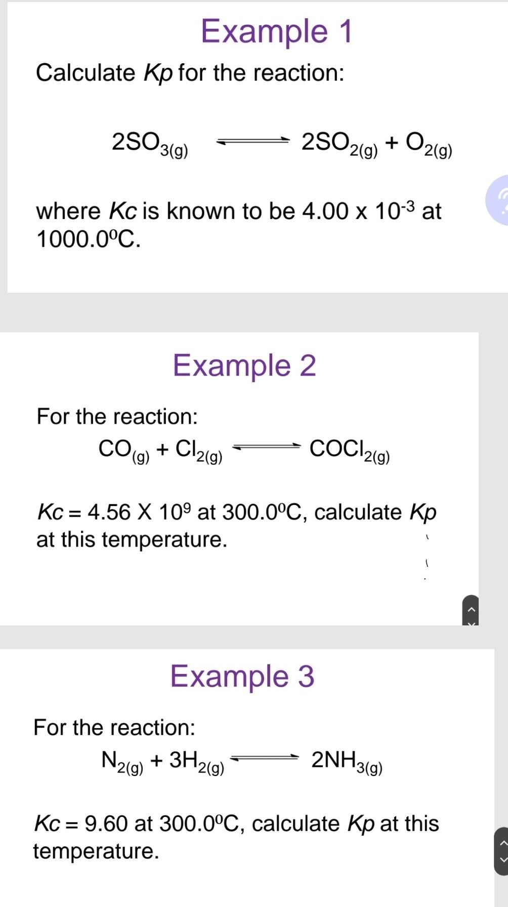  for for these 4 examples and one question. please explain the
