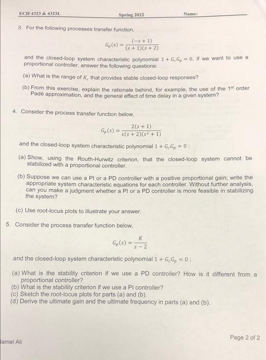 Homework #5 1 Problem Score 2 3a 3b 4a 4b 4c 5a
