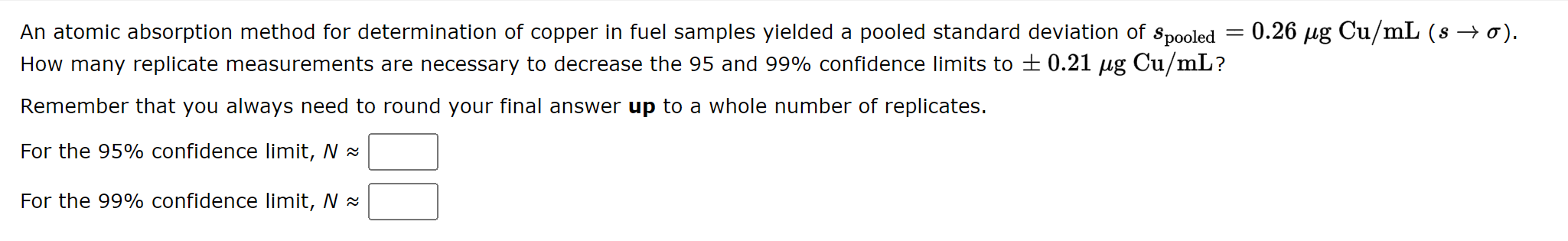  An atomic absorption method for determination of copper in fuel samples