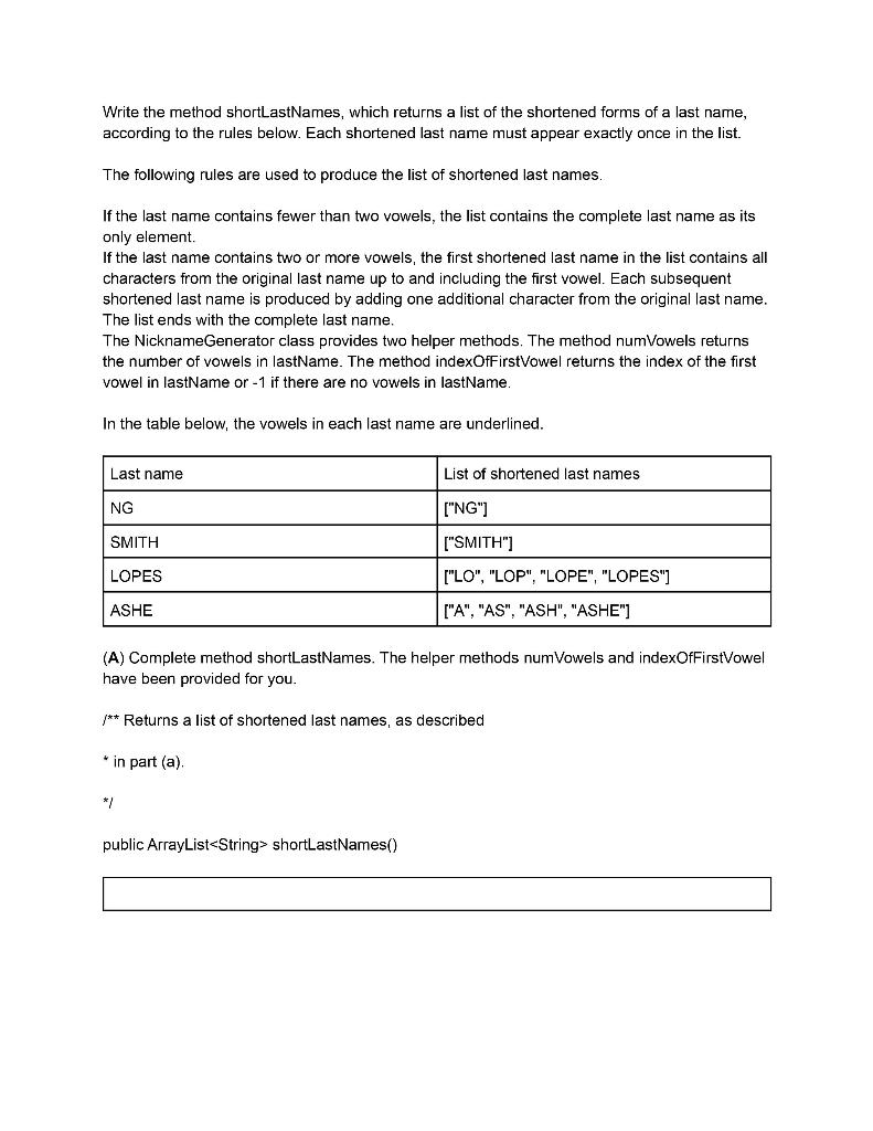 Reference have been imported where appropriate. Unless otherwise noted in the question,