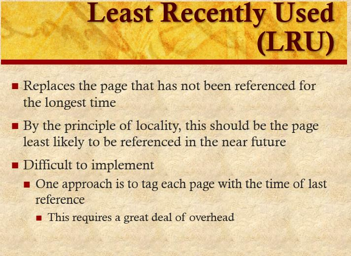 from 2 through 20 Faults[working set size][LRU] += LRU( working set size,