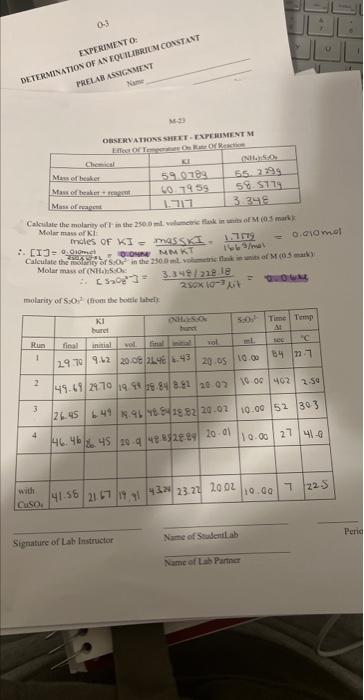  PLEASE HELP!! First part is the observation sheet, and i need
