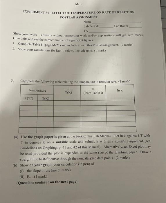 help with questions 1-3! thank uu Molar mass of kl: molarisy of