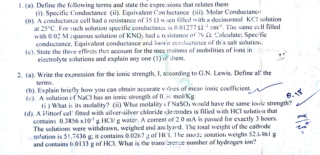  Kindly help with Question 1 and 2 1. (a). Define the