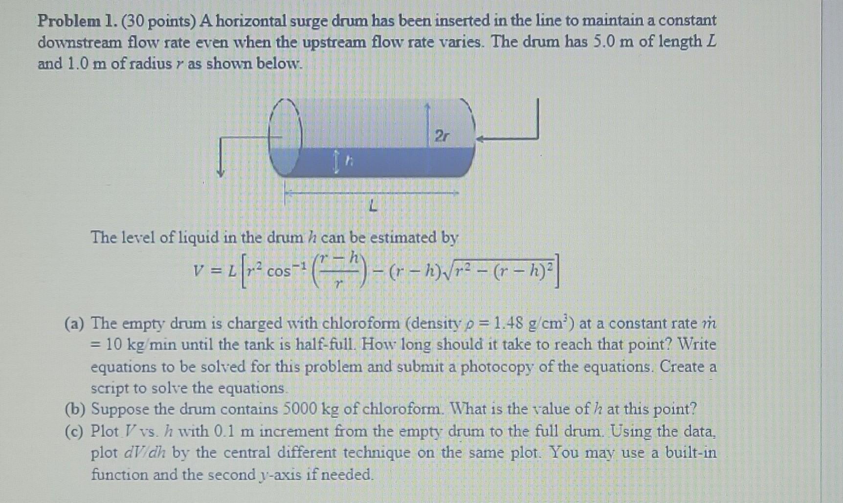 GIVE B-C SOLUTION AS MATLAB SCRIPT Problem 1. ( 30 points) A