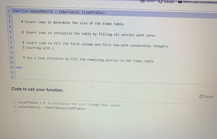 table gives the product between two integers. Ex: 5 times 5 is