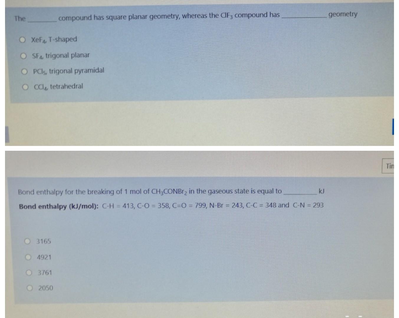  The geometry compound has square planar geometry, whereas the CIF: compound