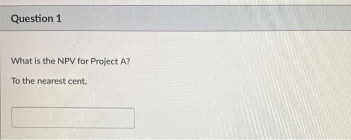 800 5 525 -2,100 4 750 Project B req return 0.105 1