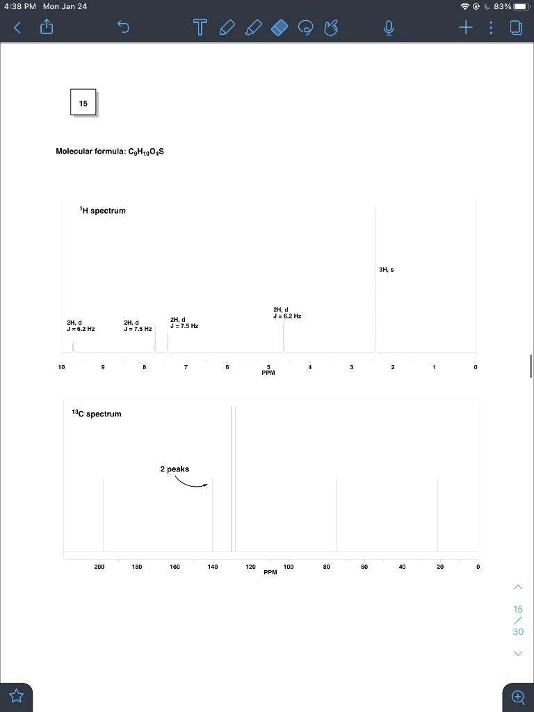  4:38 PM Mon Jan 24 @ 83% + : 15 Molecular