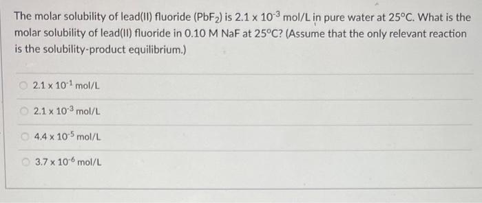 has limited solubility. We prepare a saturated solution of barium fluoride, with