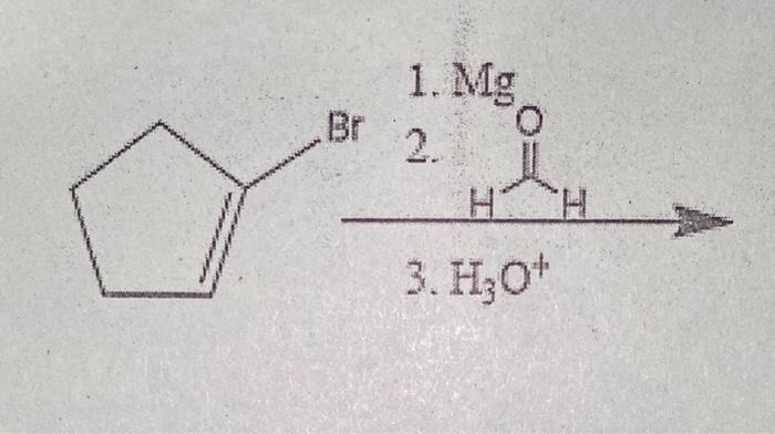 2. H3O+ 3. MsCl,pyr 4. KOBut,tBuOH 5. Lindlar's cat, H2 1. MeMgBr(ex)