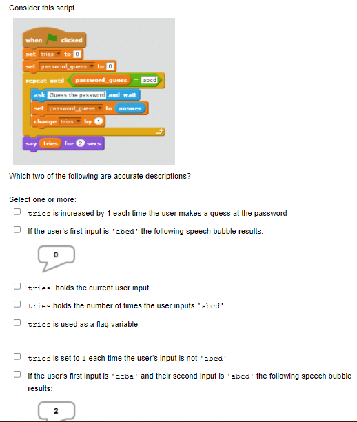 Consider this script when clicked abcd set tries set password_guess repeat
