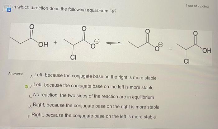 Hello, can someone please explain why the conjugate base is more stable