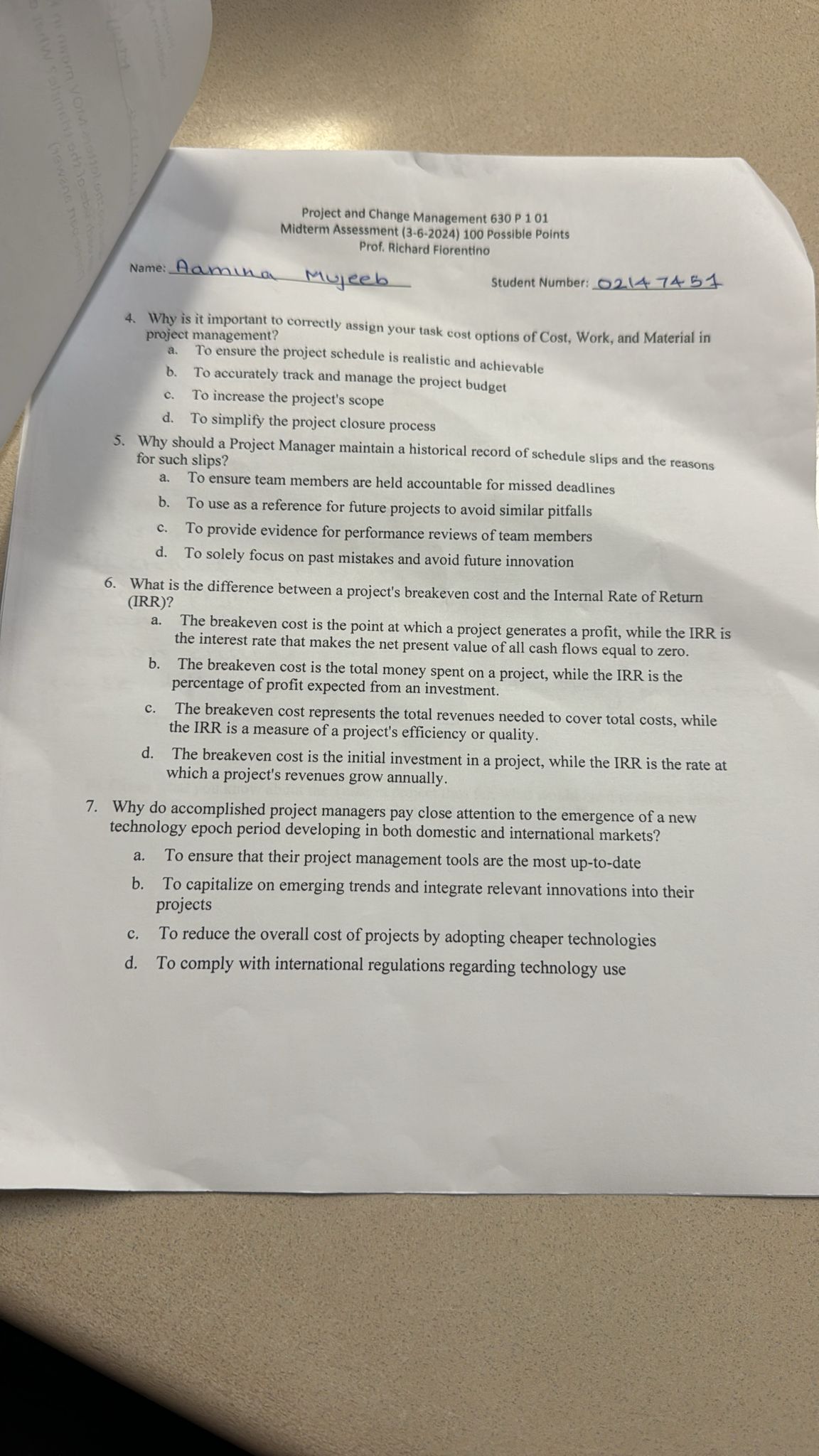  Why is it important to correctly assign your task cost options