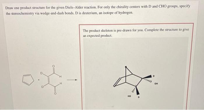give an expected product. Select Draw Rings More Erase D H 0.3