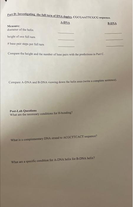 points. This measurement gives you need 23 Adenine-Timine The average base-pair distance