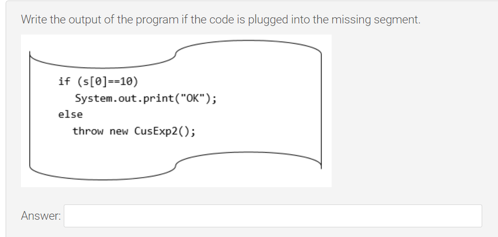 public class ExceptionExam { public static void main(String args) { try {