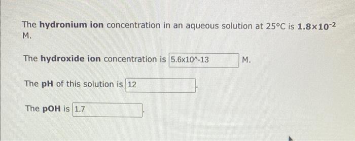  the answer in this first question is wrong. The hydronium ion