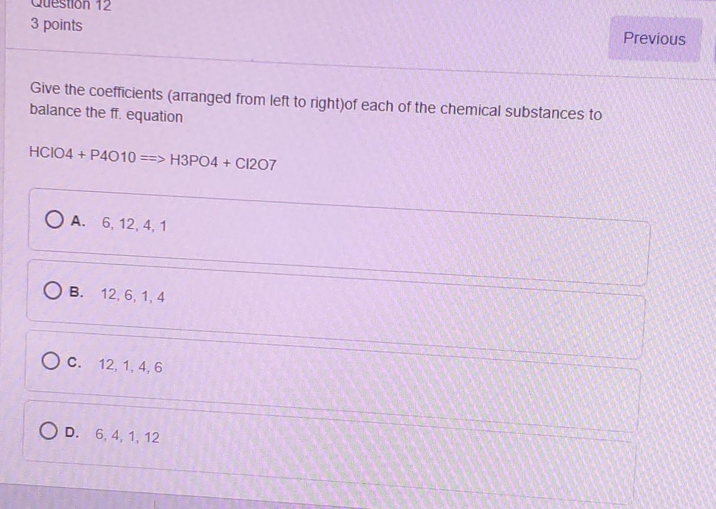 11 2 points Previou The number of electrons donated by Group IIA