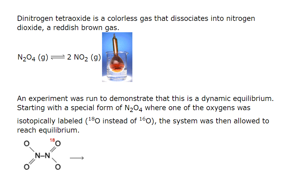 The answers I put are wrong. Please answer all Dinitrogen tetraoxide is