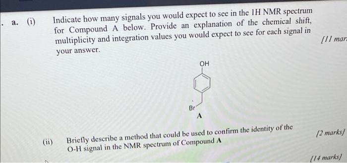  . a. (1) Indicate how many signals you would expect to