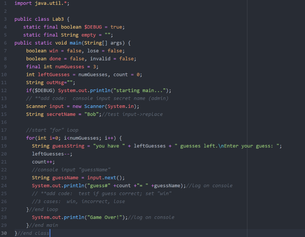 boolean $DEBUG = true; static final String empty = ""; public static