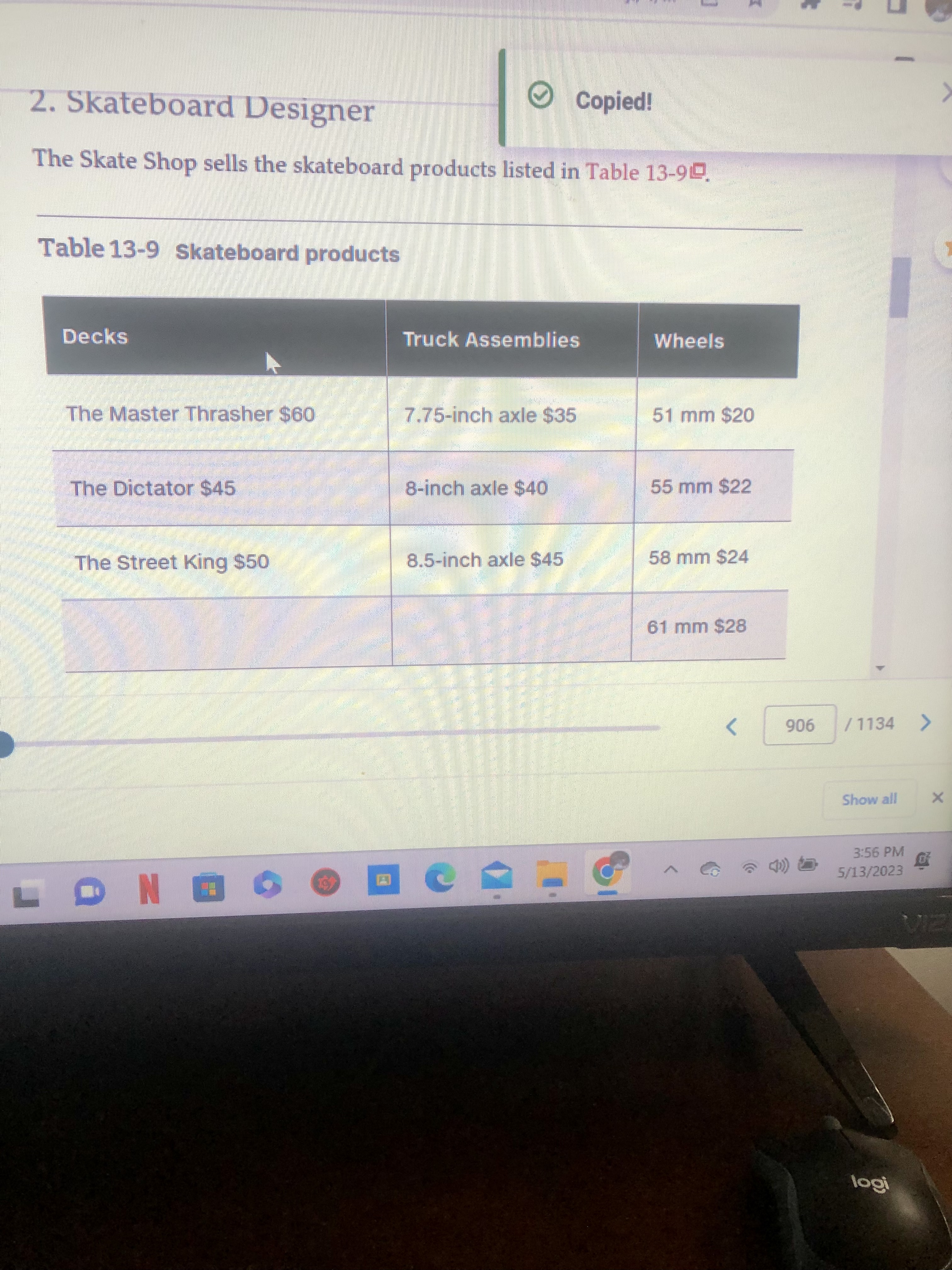 on P906 in the text book. (VideoNote is available) The GUI is
