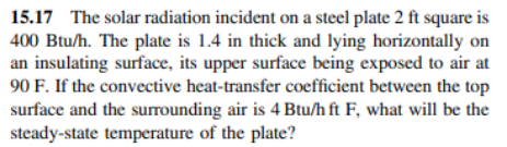 15.18. 15.18 If in Problem 15.17, the lower surface of the plate