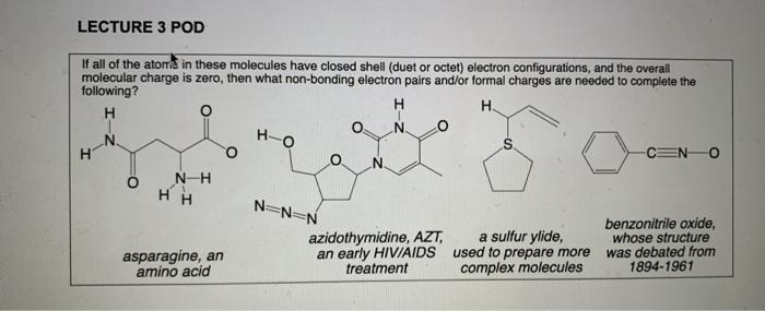  please so the third molecule with sulfur LECTURE 3 POD If