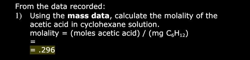 the first picture. The molality is .296, I just don't understand how