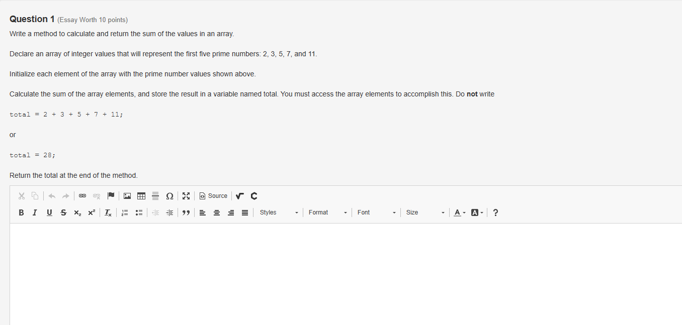 part of a bigger program to add the corresponding values of two