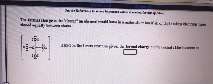  References Review Topics Use the References to access important values if