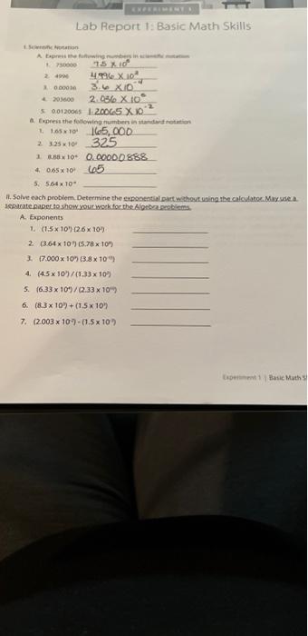  NESSUM Lab Report 1: Basic Math Skills non Apres the futuring