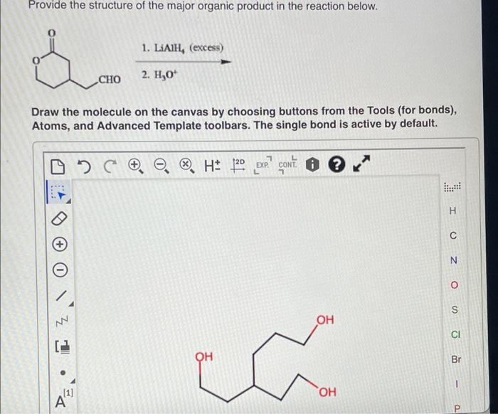 the structure of the product that is formed when the compound shown