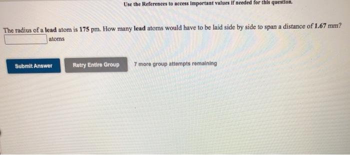  Use the References to access important values If needed for this