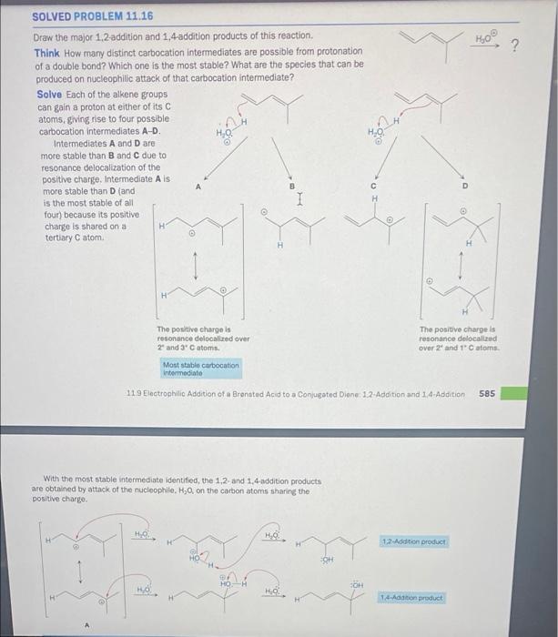 help me with organic chem 10 ? SOLVED PROBLEM 11.16 Draw the