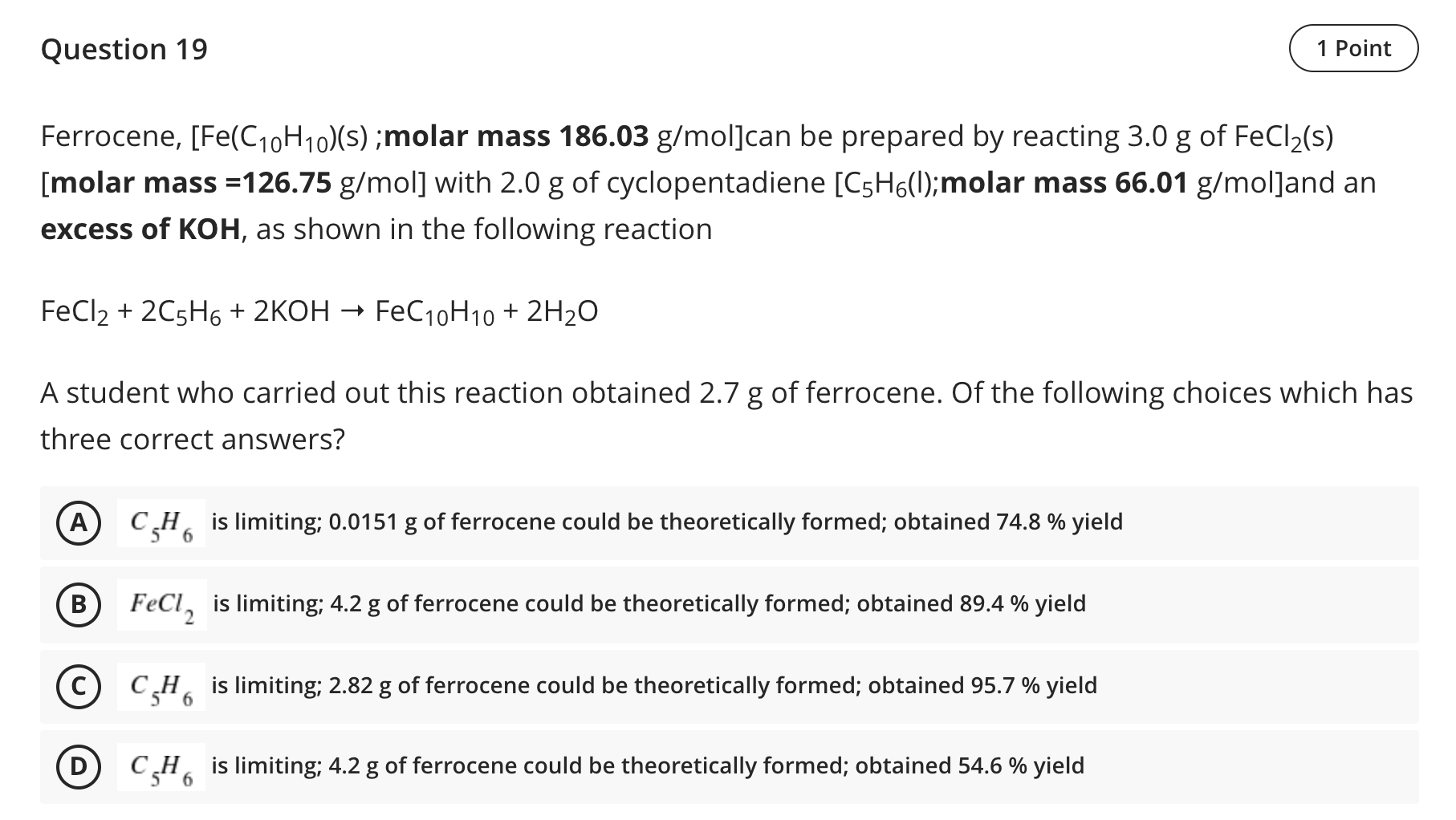 the solution which contains 22.1g NaCl in 129 mL of water is