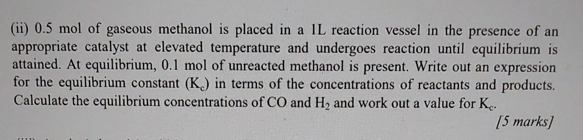 how do you write an expression for the equilibrium constant? and