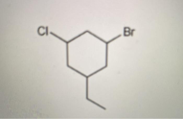  CI Br Write an acceptable IUPAC name for the compound below.