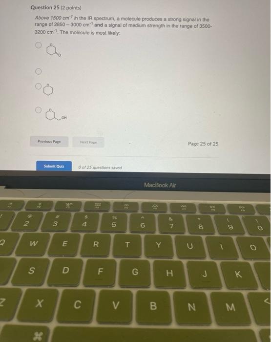 Page 9 of 25 Question 9 (2 points) Select the resulting carbocation