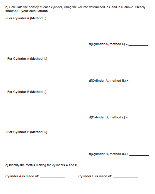 made of aluminum (density = 2.699 g/cm2) and which one is made