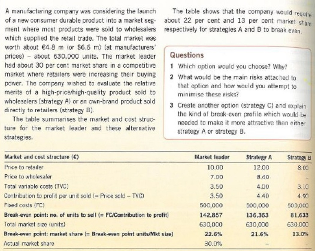 Question 1: Which strategy would you choose, strategy A or strategy B